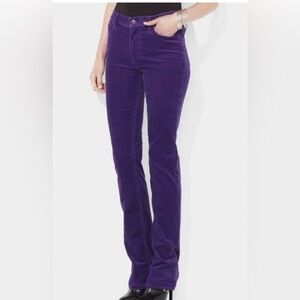 Lauren Ralph Lauren Women's soft
Corduroy Pants Purple Classic
Straight Leg 6 EC